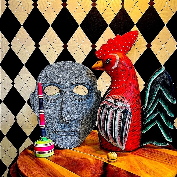 Carved Wooden Rooster Rustic Farmhouse Decor - Picture 10 of 11